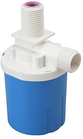 AMONIDA Controllo Automatico del Livello Dell'acqua con Valvola a Galleggiante per Serbatoio Dell'acqua Hydroponics Acquario Design Compatto in Plastica (G3/4 Ingresso dall'alto integrato)