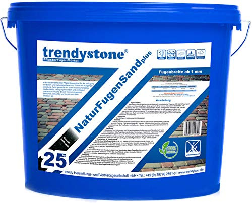 trendystone Naturfogsand 25 kg dolomit-beige – självreparerande – utan kemiska tillsatser – vattentät
