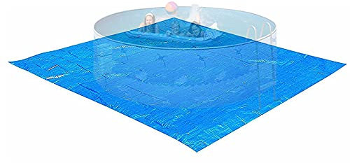 APJJ Bodenplane Pool Rund, Faltbares wasserdichte Pool Bodenschutzplane, Bodenplane Pool für Frame Pool Ø 457, Poolunterlage Swimmingpool UV-Stabil & Reißfest,488x488cm