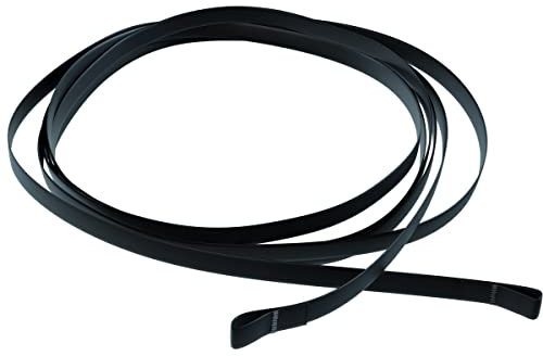 markiso® Texband 6mm Jalousien Schwarz - Jalousieband mit Schlaufe beidseitig [Hergestellt in der Schweiz], Originales Reparaturband für Jalousie, Aufzugsband, Zugband 300cm / 6x0,33mm