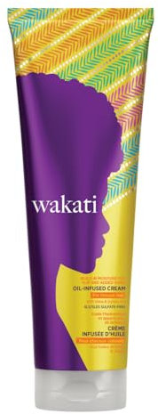 Wakati Crema idratante districante a base di olio per capelli afro naturali, 250 ml