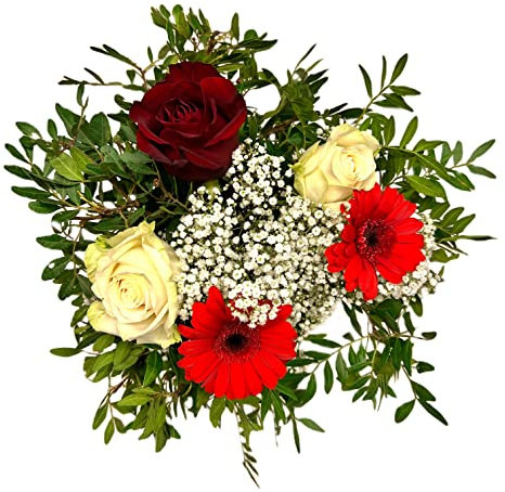Pet-Jos Blumenstrauß, bunter Blumenstrauß frische Blumen Inklusive gratis Grußkarte, Flower bouquet, Blumenstrauß Versenden Fresh flowers, Cut flowers, Gift, Fresh Flower, Gerbera, Gypsophila