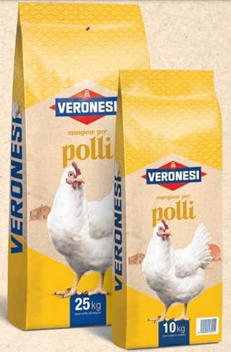 Mangime Veronesi per l'allevamento degli animali da compagnia in ambiente rurale (Polli ORO 13, 10 kg)