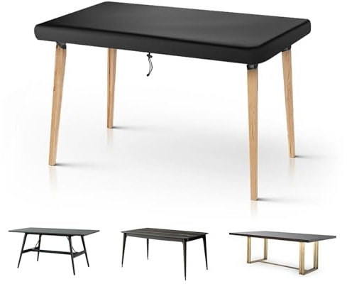 Abdeckhaube Tischplatte Abdeckung für Gartentisch Schutzhülle Gartentisch Hülle Abdeckung Lounge Tisch Abdeckung Wetterfest Abdeckungen für Gartentische Tischplattenhülle 150x90x15cm…