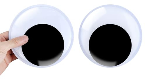 2 St 5,9 Tum Gigantiska Googly Ögon Självhäftande för Hantverk, Plast Ögon Klistermärken Svart Vit för Gör-Det-Själv Dekoration Halloween Julgran