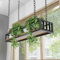XINGJIAJI Pflanzenregale for Aufhängen an der Decke, Blumentopfständer, schwebendes Lagerregal, Deckenregal, Weinregal for Heim- oder Bürodekoration(80X25X15cm)