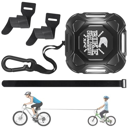 Hejo Bike Tow Rope for Kids, 2.5m Bicycle Tow Rope Retractable, Bicycle Cycling Parent-Child Pull Strap, Bike Accessories Portable For Adult Kids, Fits All Bikes, Towing Loads of Up to 100 kg