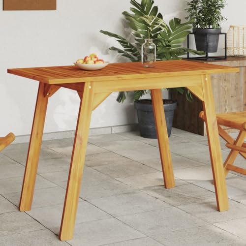 Myheimly Garten-Esstisch 110x56x75 cm Massivholz Akazie