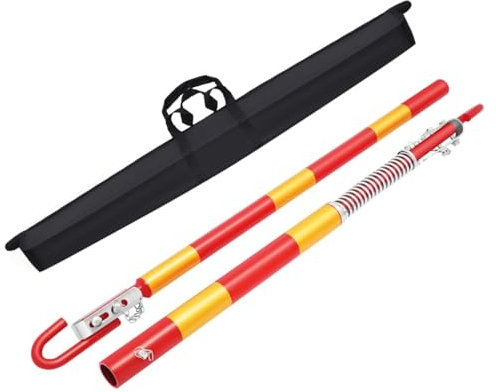 JFBLSD Barra di Traino Sicurezza per Auto, 5T, in Acciaio, con Sfera Traino, Ammortizzatore a Molla, stabilizzatore Asta furgoni, Camion, Borsa Il Trasporto, 2 Pezzi