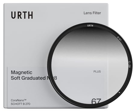 Urth 67mm Magnetic Soft Graduated ND8 Lens Filter (Plus) - 3-Stop, Ultra-Slim 20-Layer Nano-Coated Grad Neutral Density Exposure Balance Camera Filters
