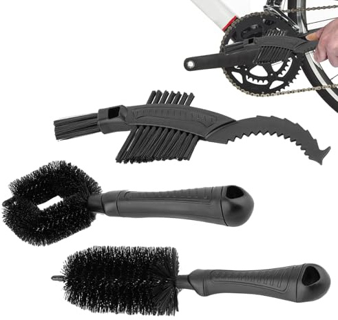 Juego de cuidado de bicicletas: cepillos de limpieza, cadena de neumáticos, versátil herramienta de reparación y mantenimiento, robustos para la limpieza Mantenimiento de la bicicleta para