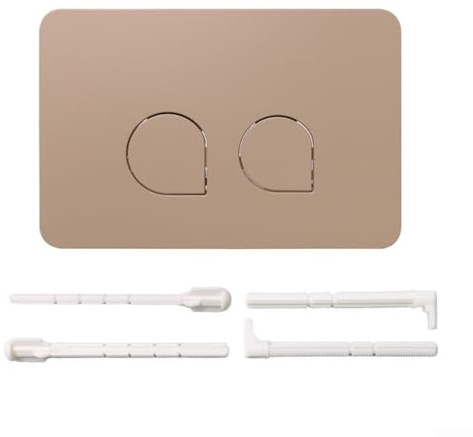 HOHOVYVY Placa de accionamiento para inodoro con doble descarga de plástico, compatible con Geberit UP300/UP320 y para Serie Sigma 01/10/20/21/30/50/60 (caqui)