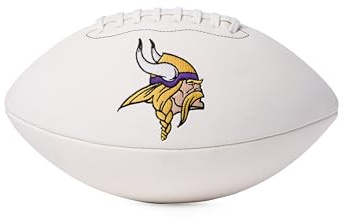 WILSON NFL Live Signature Autograph Football - Official Size, Minnesota Vikings