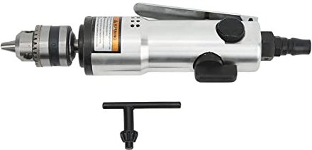 Perceuse d'angle pneumatique en alliage de zinc 3/8 Perçage de tournevis pneumatique 2200 tr/min Perceuse pneumatique à entrée d'air 1/4 avec réducteur en alliage trempé Outil électrique léger