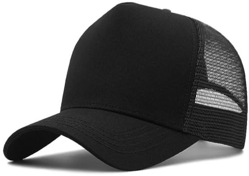 YAMEE Basekeps herr stort huvud hög krona XXL, baseballkeps män sommar andas mesh, basebollkeps damer justerbar lätt, keps unisex utomhus solskydd, truckerhatt