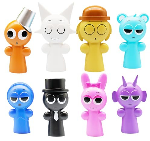 8PCS Rhythm Box Spielzeugfiguren Set, Rhythm Box Figuren Set Monster Horror Game Figure, Rhythm Tortendeko Cartoon Kindergeburtstag, Geeignet für Babyparty Merchandise Modell Für Fan Kinder Erwachsene