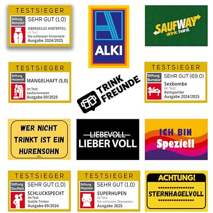 TRINKFREUNDE 80x Malle Sticker | Malle Aufkleber | Malle Accessoires | lecker bierchen | party aufkleber | mallorca | sauf aufkleber