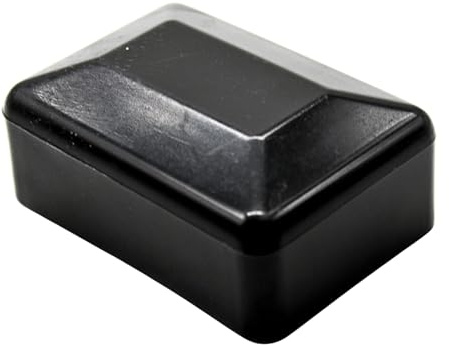 DOJA Barcelona Tapones Rectangulares para Postes Valla - Negro - Pack 12-80x40mm - Protección Eficaz, Tapa para Postes Resistente, Estetica Moderna, Tapones de Plastico, Impide Filtración