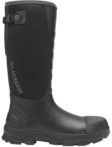 LaCrosse Alpha Lite II 16 7.0MM Steel Toe Men's Boots, Ideal for Hunting & Chores, Waterproof, Breathable, Mild to Cool Weather, Black - 11 M