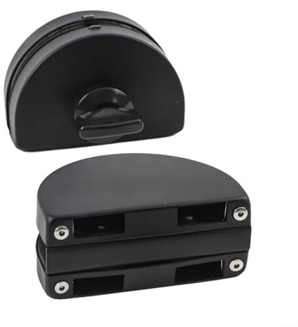 Serratura per porta in vetro per porte senza cornice, spessore 10 mm, 13 mm, materiale in acciaio inossidabile con serratura sicura e sistema di chiusura a manopola interna