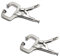 NUZAMAS C-Klemme mit Drehgelenken, Stahl, Zange, Schraubstock, C-Klemme, Schweißschraubstock, 22,9 cm, 2 Stück