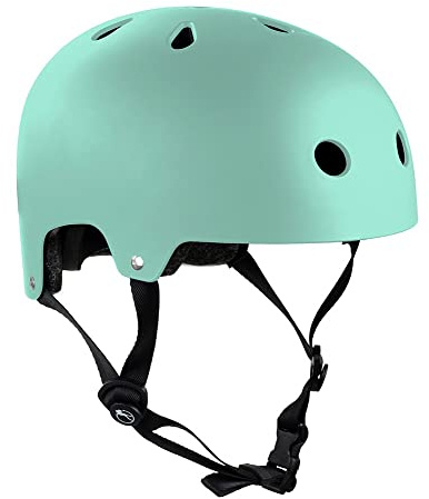 SFR Essentials Helmet | Easy-Fit Dual Sizing Padding Designed for Comfort and Protection | EPS Inner Core W High Impact ABS Outer Shell 11 Ventilation Holes For Roller Skating Skateboard Trick Scooter