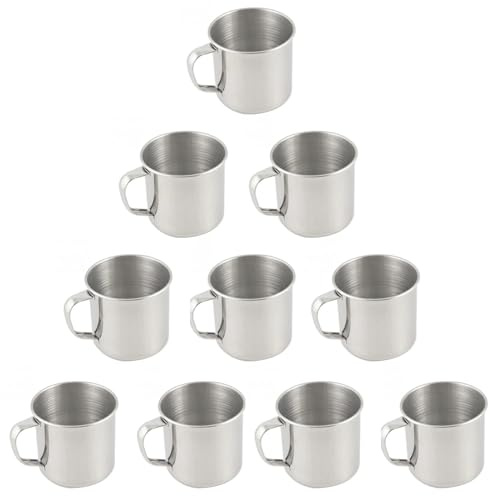 Kaffemuggar med dubbla väggar 153 ml isolerade glaskoppar med handtag set om 4 för att dricka te, latte espresso, juice eller vatten