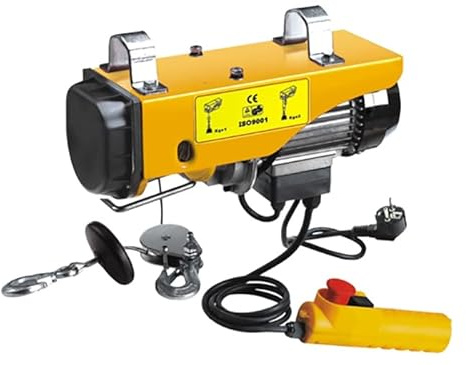 Grafter 250kg / 550lbs Electric Hoist Scaffold Winch, Electric Lifting Crane Pulley Scaffolding Lift Hook with Remote Control System, 540W Electric Cable Hoist for Workshop