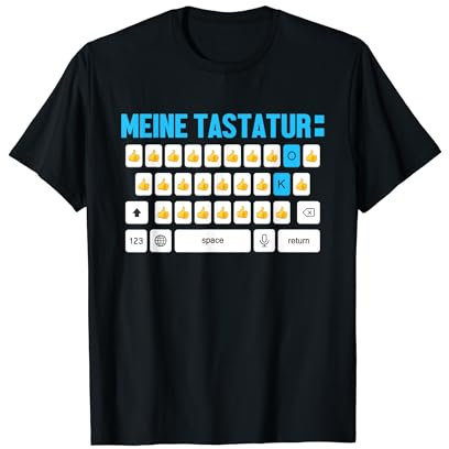 Meine Tastatur Daumen hoch Ü50 lustiges Meme T-Shirt