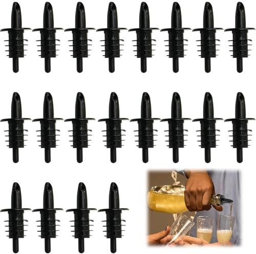 Aatpuss 20 Pezzi Dosatore Cocktail, Distributore di Vino Rosso, Metal pour Barman, Versatore per Bottiglie di Plastica, per Feste Bar Vino Olio Cocktail Succo