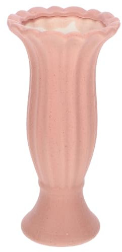 OUNONA Ceramic Roman Column Vase Decorative Flower Pot for Home Office Creative Decor Vase for Flower Arrangement