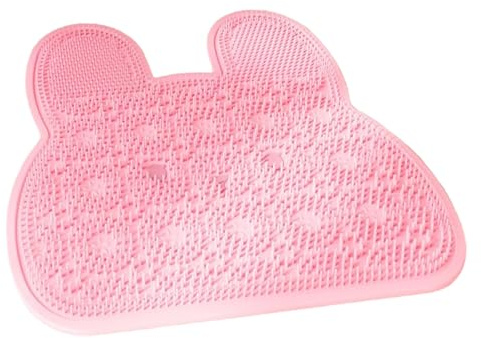 Brosse De Dos Pour Douche | Monté Sur Mur À Ventouse,Tapis Nettoyeur Pour Dos Et Pieds Lapin | Pour Femmes Personnes Âgées Famille Maison Sol Massage