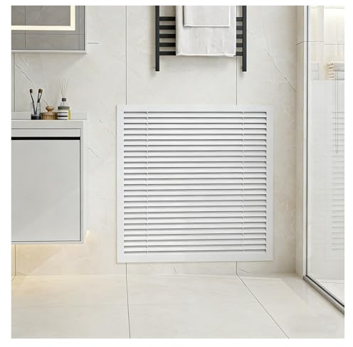Return Air Grille Detachable Decorative Radiator Cover Louvered Access Panel Bathroom Kitchen(9.84 x 9.84in/250 x 250mm)