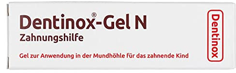 Dentinox-Gel N Zahnungshilfe Zur Linderung der Beschwerden beim Durchbruch der ersten Zähnchen.Spar-Set 2x10g.