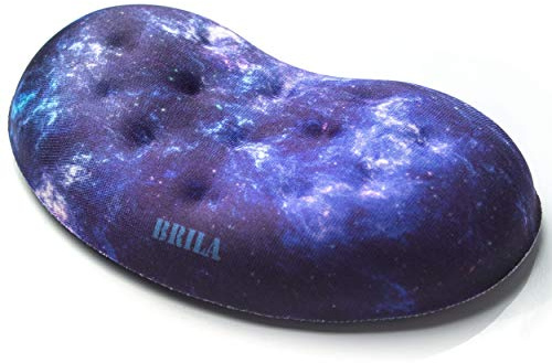 BRILA Handballenauflage – Ergonomisch Memory-Schaum Handgelenkstütze für PC Gaming Computer Laptop Arbeit - Massieren von Löchern Design wrist rest (Nebula Maus Handgelenk)