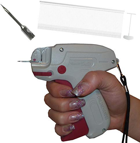Etikettierpistole Banok 503X FEIN [SET 1] + 1.000 Micro-Heftfäden + 1 Ersatznadel Etikettiergerät Tag Gun | PB-Onlinehandel