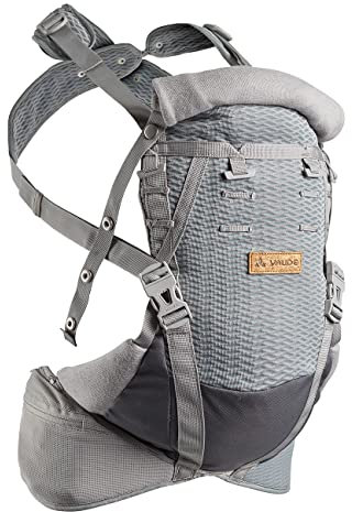 VAUDE Amare Baby Carrier Babytrage Neugeborene ab Geburt bis 3 Jahre, Kraxe Kindertrage, Rücken- und Bauchtrage Baby, Bewegungsfreiheit & komfortables Material