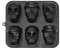 Holzsammlung Silicone Ice Cube Trays Halloween Skull Cake Pan 3D Silicone Mold, 6 Cavities Pirate Skull Baking Pan, Suitable for Ice Cube, Bread, Mousse Cake, Muffins
