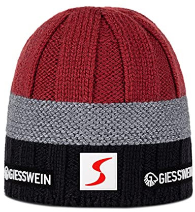 GIESSWEIN ÖSV Cap Patscherkofel - Merino Mütze mit Fleece-Innenfutter, Ski Austria Beanie, Damen & Herren Strickmütze aus Merinowolle, Warm gefütterte Skimütze, Unisex Wintermütze