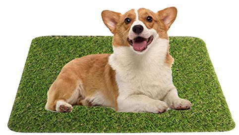 Césped Artificial para Inodoro para Perros, Alfombrilla de Repuesto para para Entrenamiento de Inodoro para Perros y Cachorros, Reutilizable Lavable Alfombra Césped Artificial para Jardín Patio Balcón