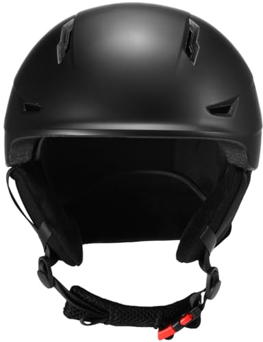 Kavolet Casco da snowboard per adulti, casco da sci per donna/uomo con paraorecchie staccabile di sicurezza casco da sci con occhiali protettivi cinghie fisse professionali per sport da neve 58-61 cm