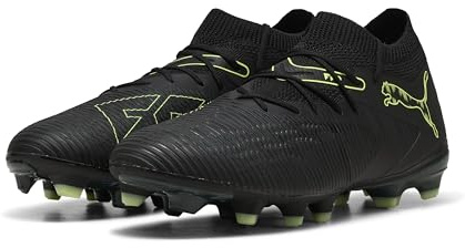 PUMA Future 8 Match Fg/AG, fotbollsskor unisex – vuxen, Puma Svart Fizzy Ljusgrön, 43 EU