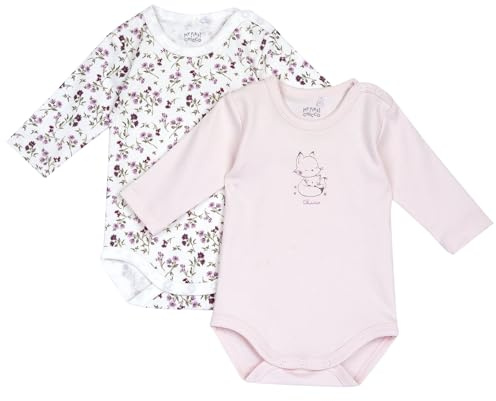 Chicco Body a Manica Lunga Bimba 0-24 de Manga Larga Fabricado en Algodón Suave con Abertura en el Hombro y Botones FW25 253