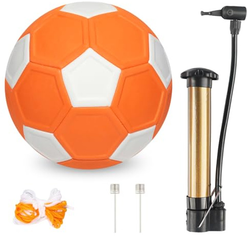 Clvsyh Pallone Da Calcio A Curva 20cm, Calcio Flessibile Per Bambini, Pallone Da Calcio Leggero Con Pompa, Pallone A Effetto, Regalo Per Bambini Di 6-12 Anni Che Amano Il Calcio