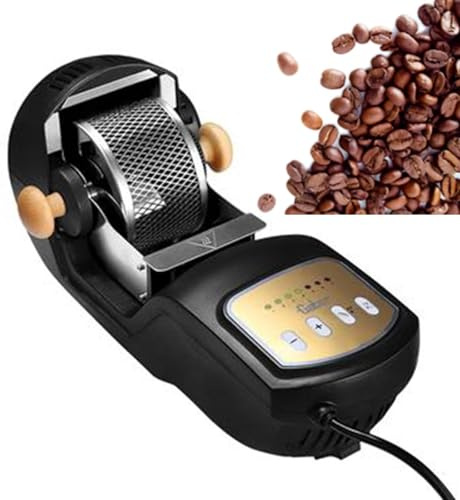 Tostadora De Café En Grano, Totalmente Automática, 110 V/220 V, Con Rodillo Hueco De Acero Inoxidable Y 7 Opciones, Ideal Para El Hogar Y Amigos.