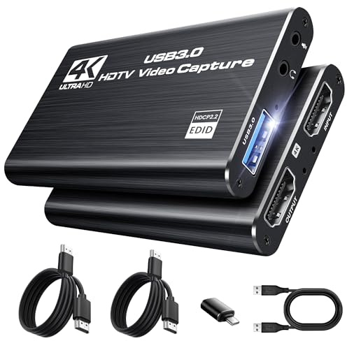 avedio vänster HDMI Capture Card med 4K Loop Out