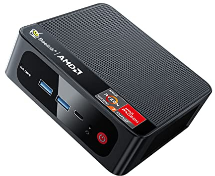 Beelink Minidator, AMD Ryzen 7 5700U (8C/16T, upp till 4,3 GHz) 16 GB DDR4 RAM 500 GB NVMe SSD, SER5 Pro stationär minidator 4K 60 Hz, trippelskärm/wifi6/BT5.2/HDMI/DP/typ-C