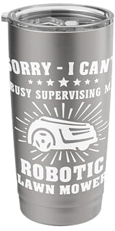 Robotic Lawn Mower Robot Lawnmowing Stainless Steel Insulated Tumbler