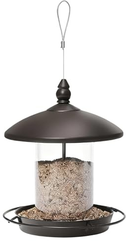 Distributore di cibo per uccelli da giardino per una facile installazione stazione di alimentazione per uccelli selvatici stazione di rifornimento di osservazione Birdwatching Dispenser di cibo