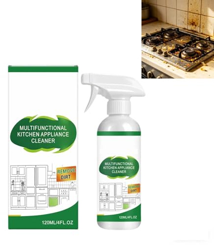 Högpresterande köksoljeborttagningsspray för kök, mångsidig hushållsskumavfettare, snabbverkande fettlösare, säker formel, lämplig för ugn, grill, fritös, häll, spis och andra (PCS1)